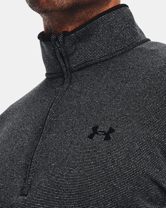 Herren UA Storm SweaterFleece mit ½-Zip, Black, pdpMainDesktop image number 3